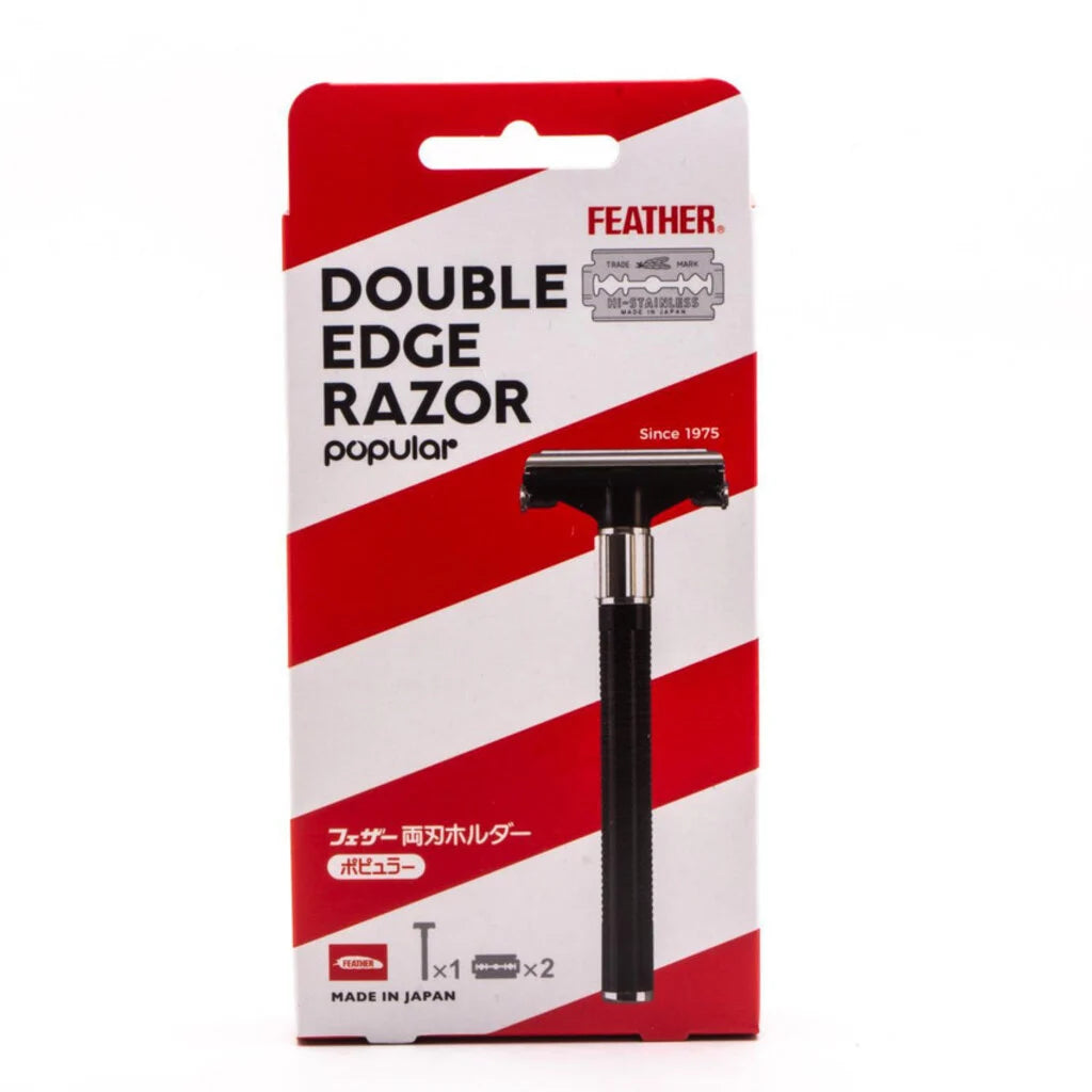 Feather Double Edge Razor Popular - Barberhøvel - JK-Shop