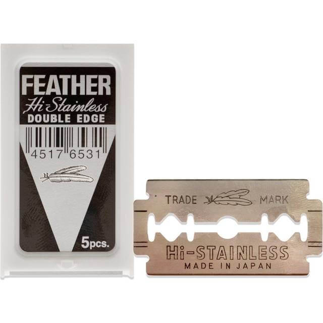 Feather, Hi-Stainless 5-pakning-Barberblad-JKSHOP
