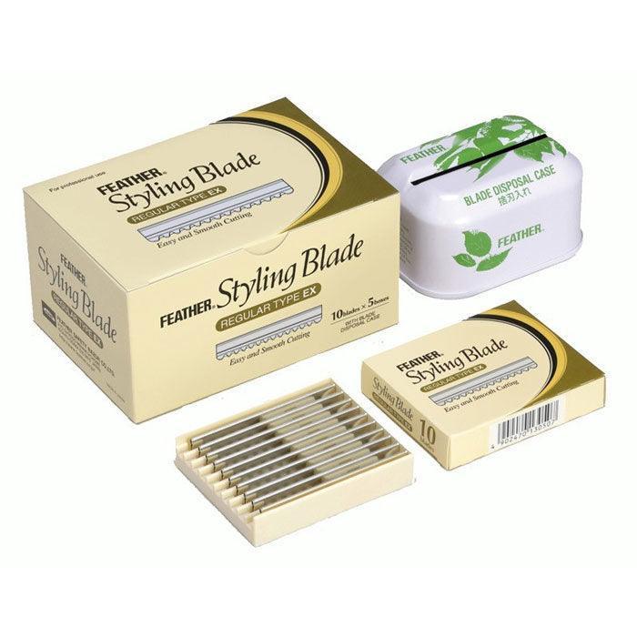 Feather Styling Blade Regular Type Ex. 5x10-pack-Barberblad-JKSHOP