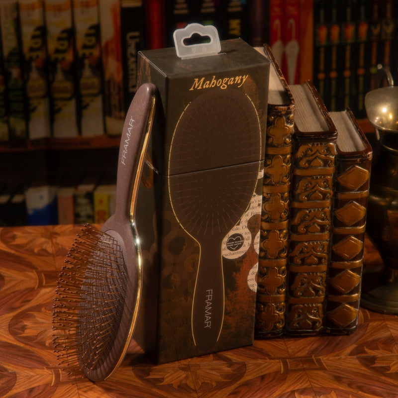 Framar Detangle Brush Mahogany (Brun) - Hårbørste - JK-Shop