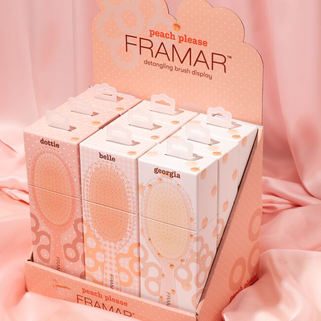 Framar Detangler Hårbørste Peach Please bilde 4