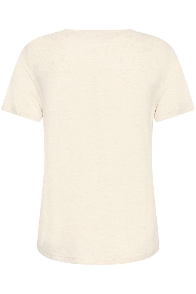 Fransa FINOLA TEE 1, Oatmeal Melange - T-skjorter & topper - JK-Shop