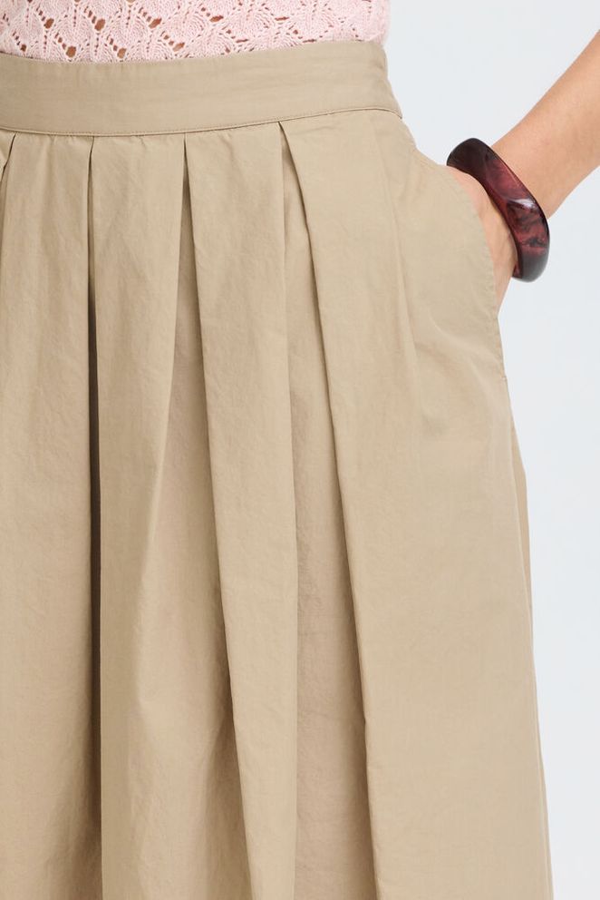 Fransa GITI SKIRT 1, SAVANNAH TAN - Skjørt - JK-Shop