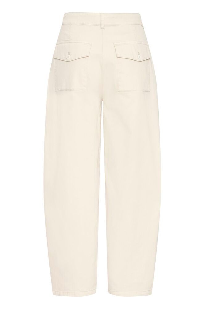 Fransa TWILL PANTS 7, Whisper White - Bukser & shorts - JK-Shop