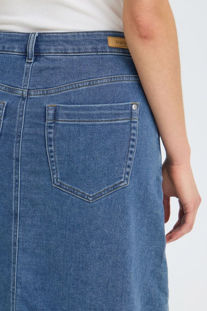 Fransa VILJA SKIRT 1, Mid Blue denim - Skjørt - JK-Shop