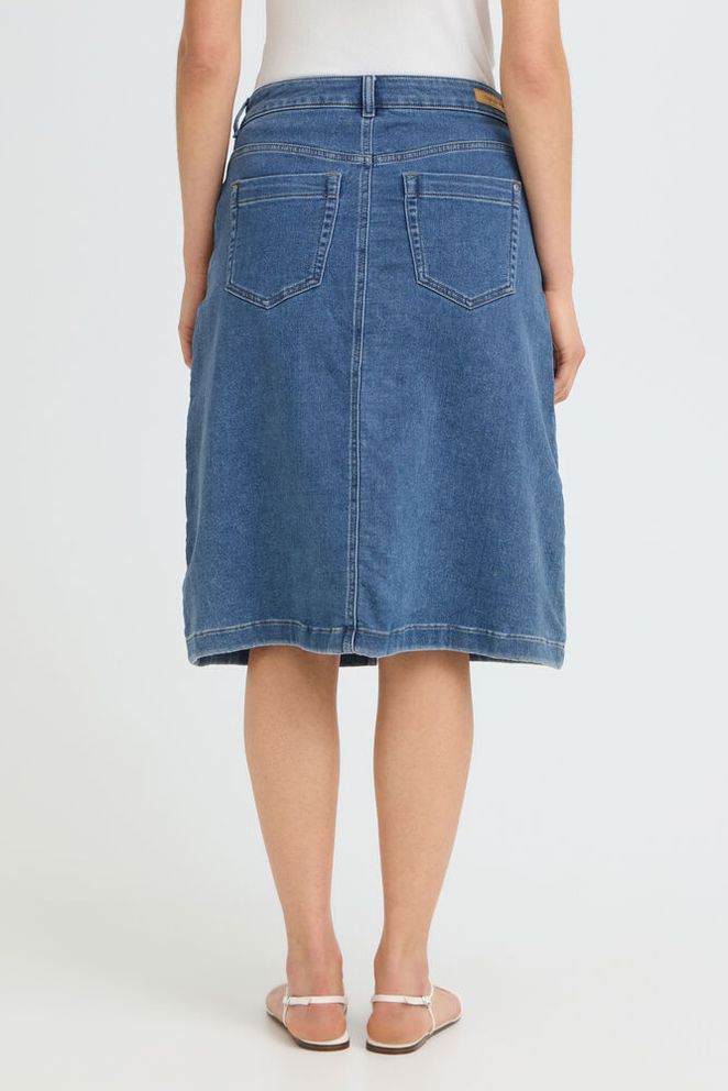Fransa VILJA SKIRT 1, Mid Blue denim - Skjørt - JK-Shop