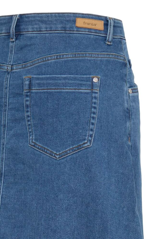 Fransa VILJA SKIRT 1, Mid Blue denim - Skjørt - JK-Shop