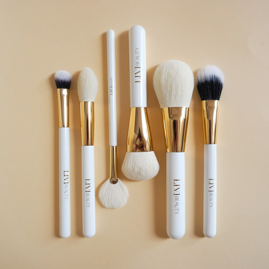 GOLD GLAM BRUSH SET - Makeup Brushes - JK-Shop