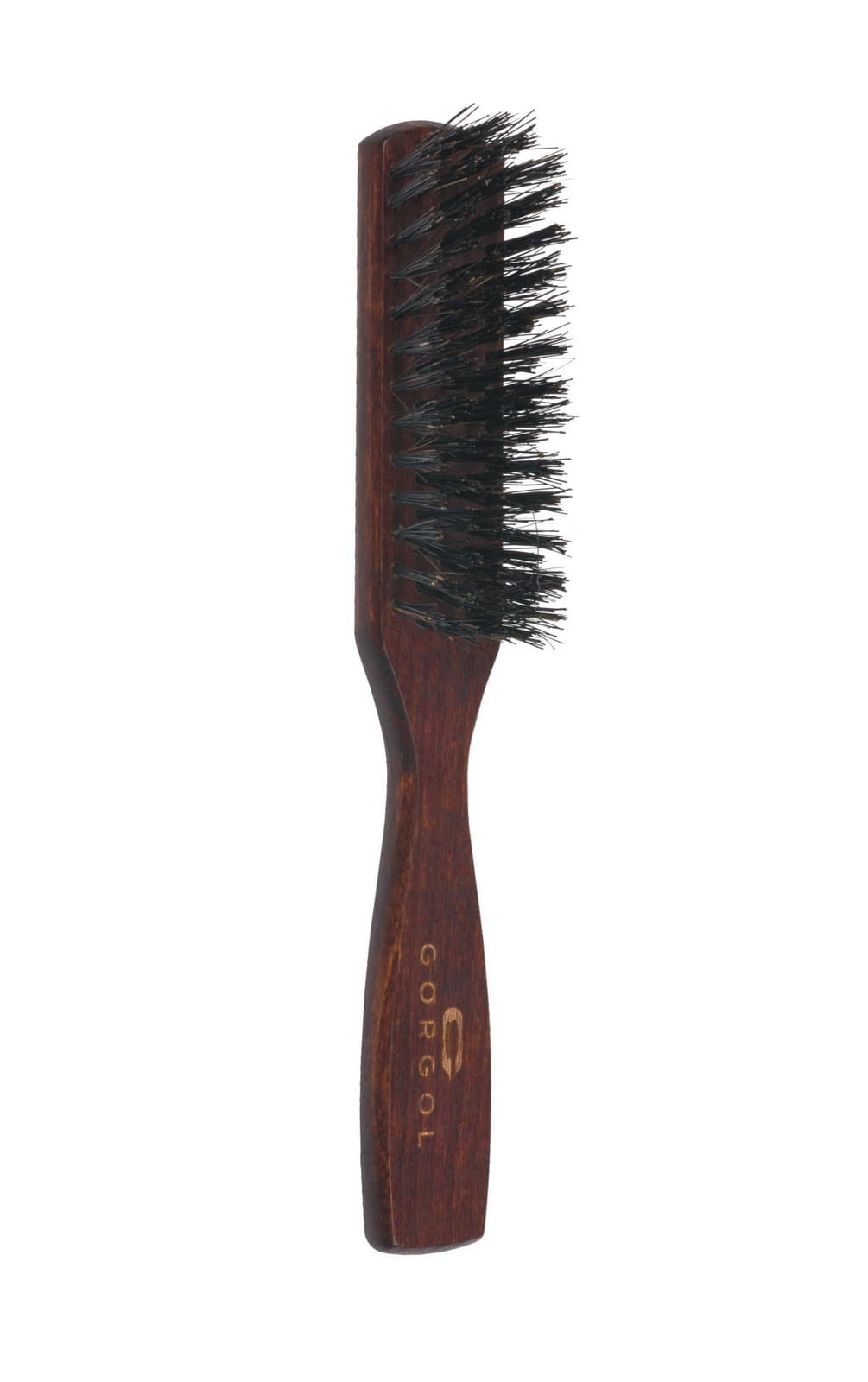 GORGOL Flat Boar Bristle Brush 5R - Dark - Hårbørste - JK-Shop
