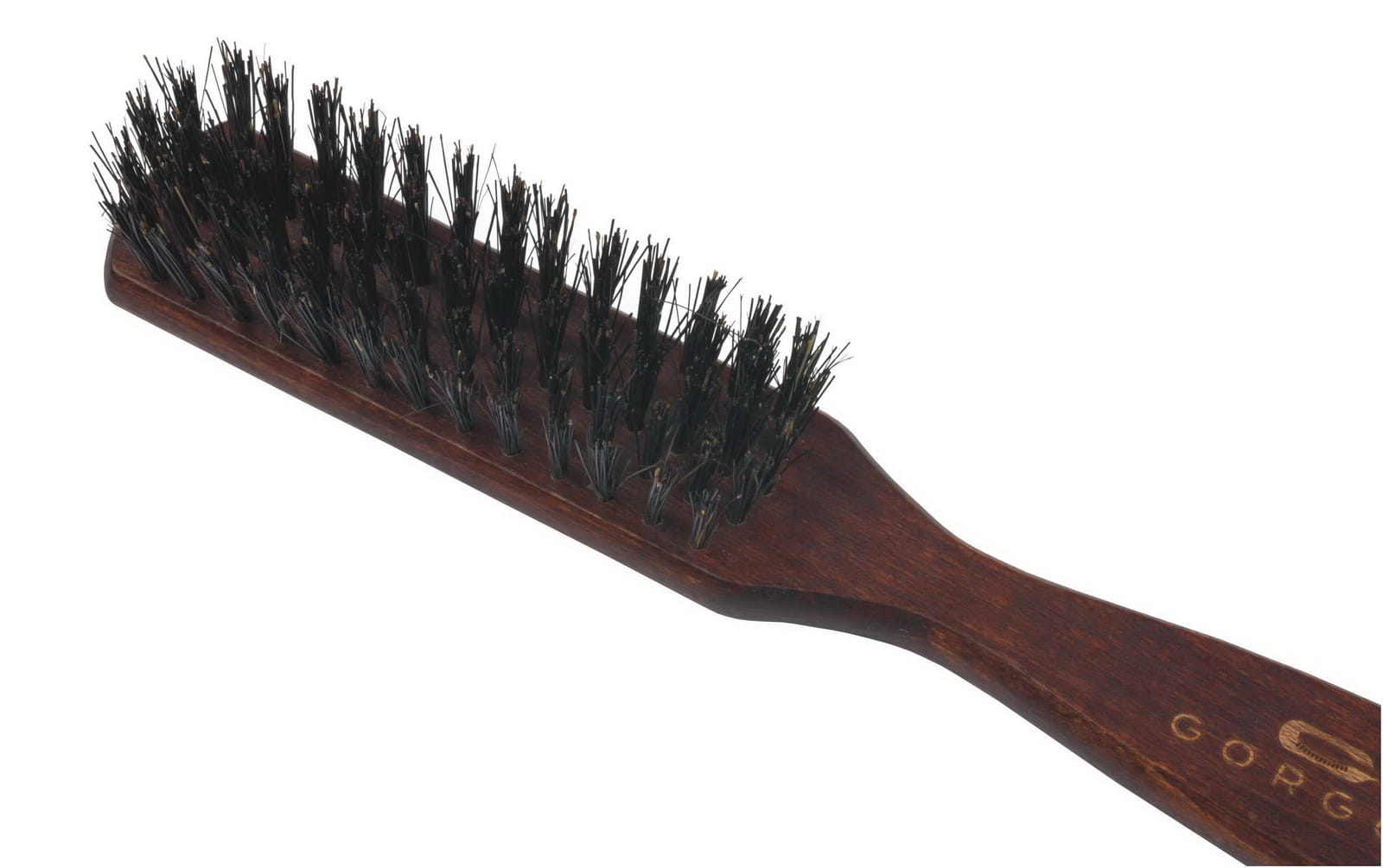 GORGOL Flat Boar Bristle Brush 5R - Dark - Hårbørste - JK-Shop