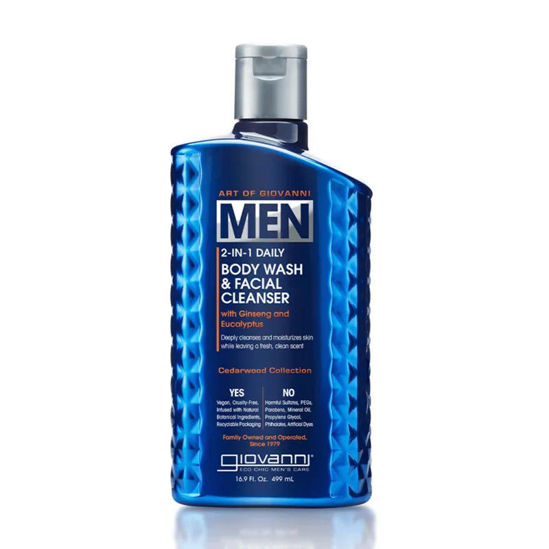 Giovanni 2-i-1 body wash & ansiktsrens for menn 499 ml - Shower Gel - JK-Shop
