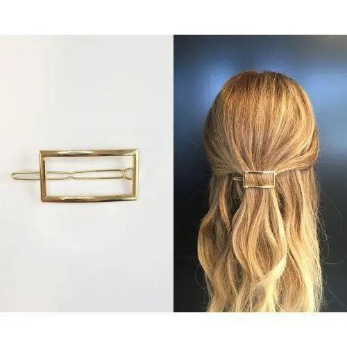 Gold Rectangle ClawClip-Hårspenne-JKSHOP
