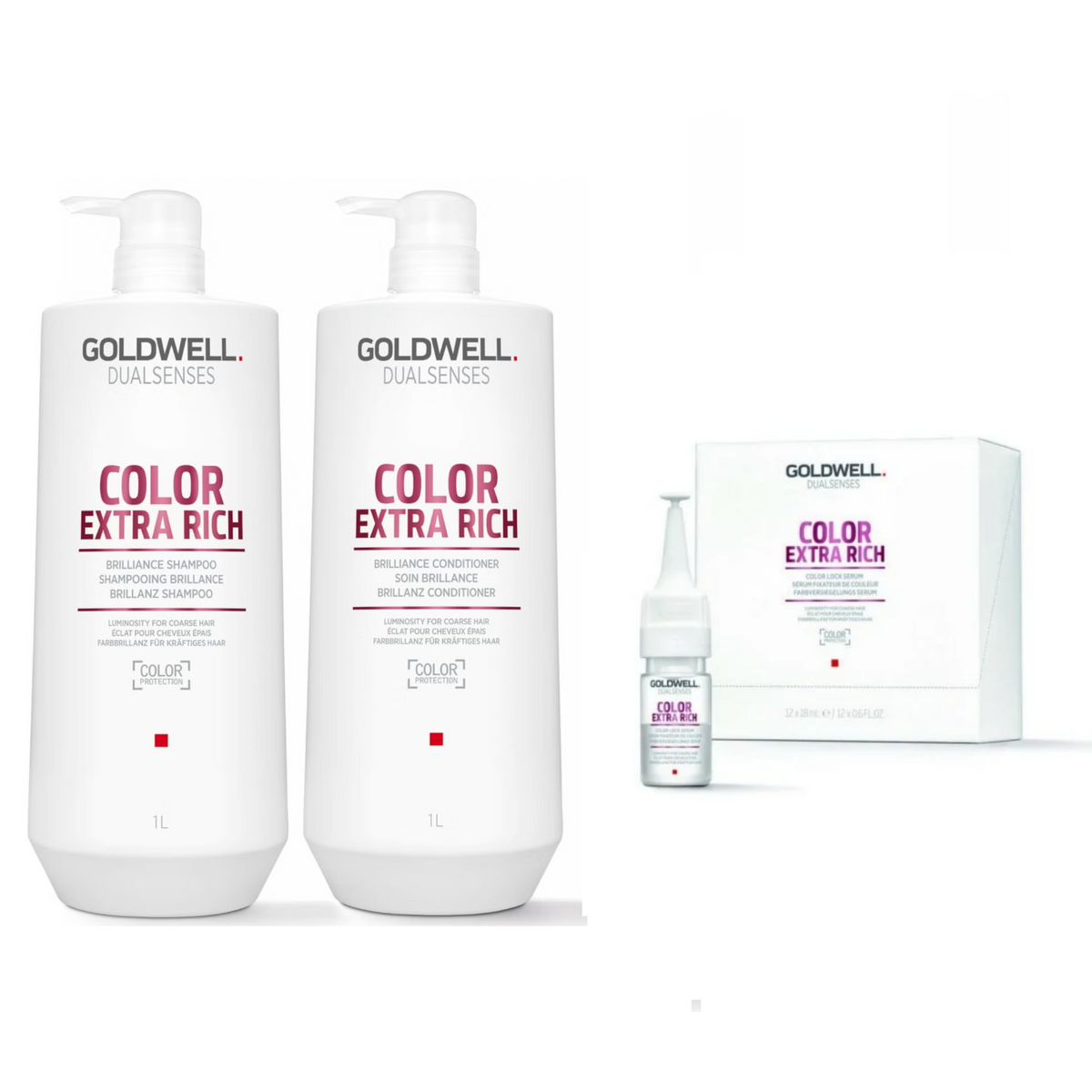 Goldwell COLOR EXTRA RICH Brilliance Shampoo 1000ml - Sjampo - JK-Shop