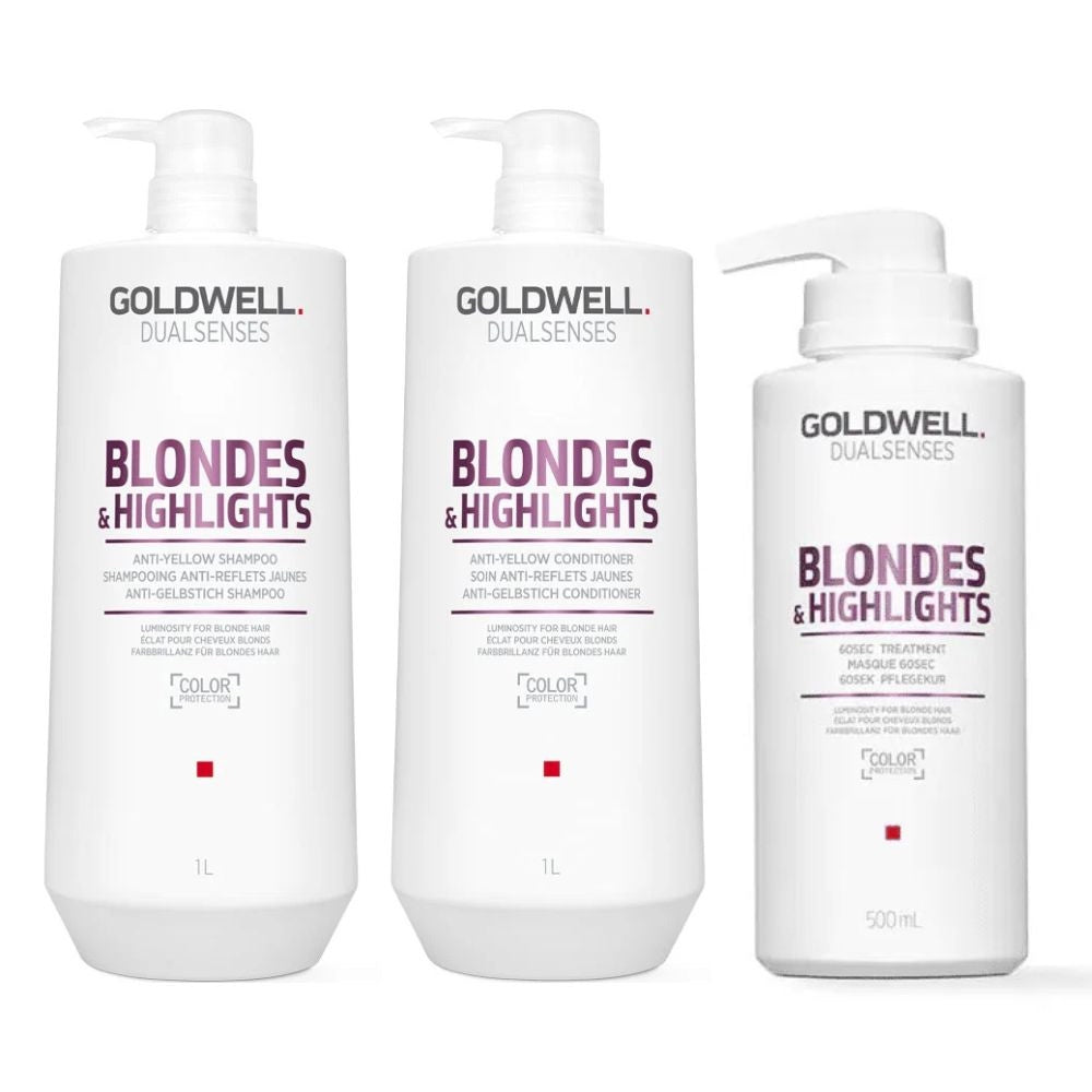 Goldwell Dualsenses Blondes & Highlights 60sec Treatment 500ml - Hårkur - JK-Shop