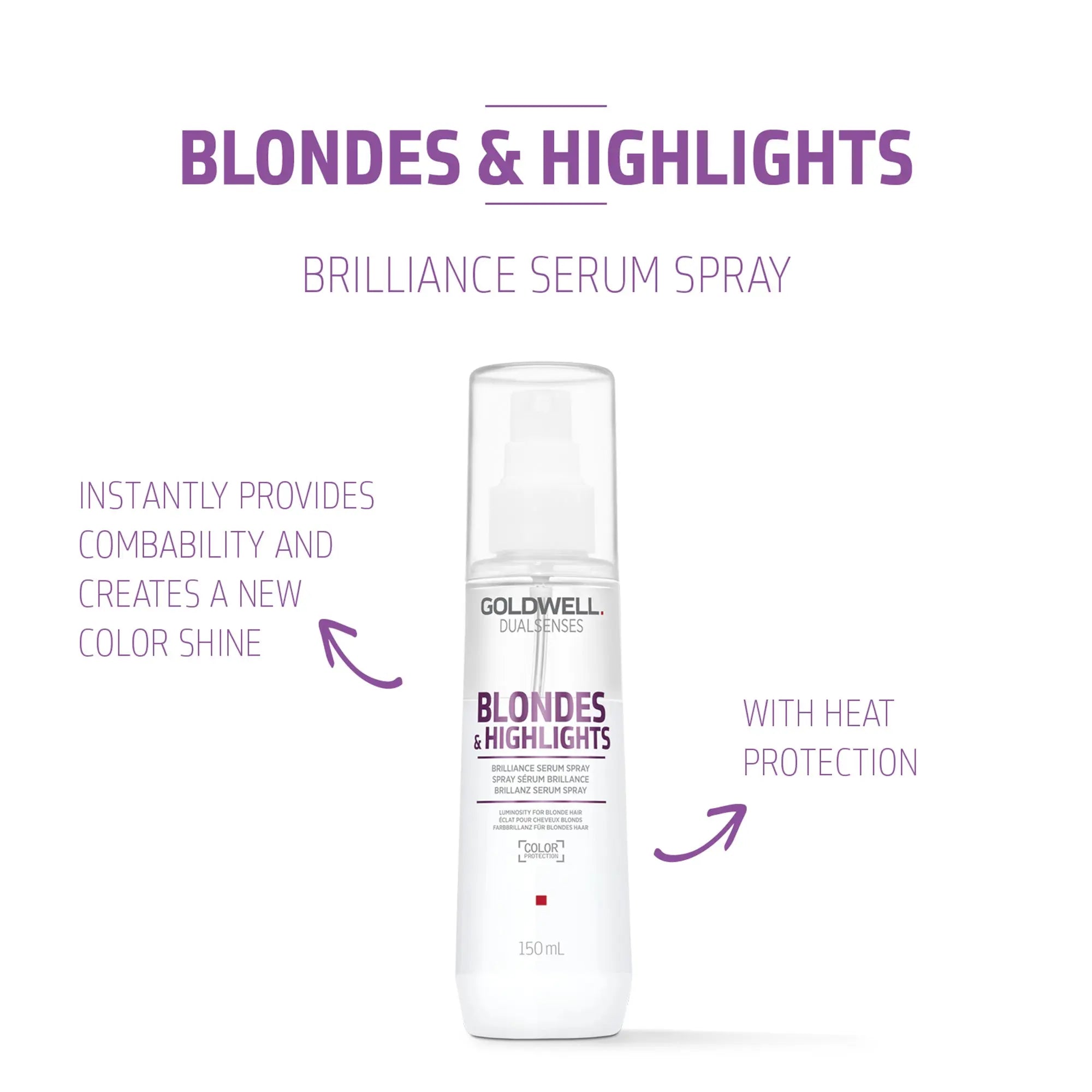 Goldwell Dualsenses Blondes & Highlights Brilliance Serum Spray 150ml - Hårserum - JK-Shop