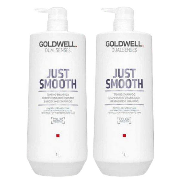 Goldwell Dualsenses Just Smooth Taming Shampoo 1000ml - Sjampo - JK-Shop