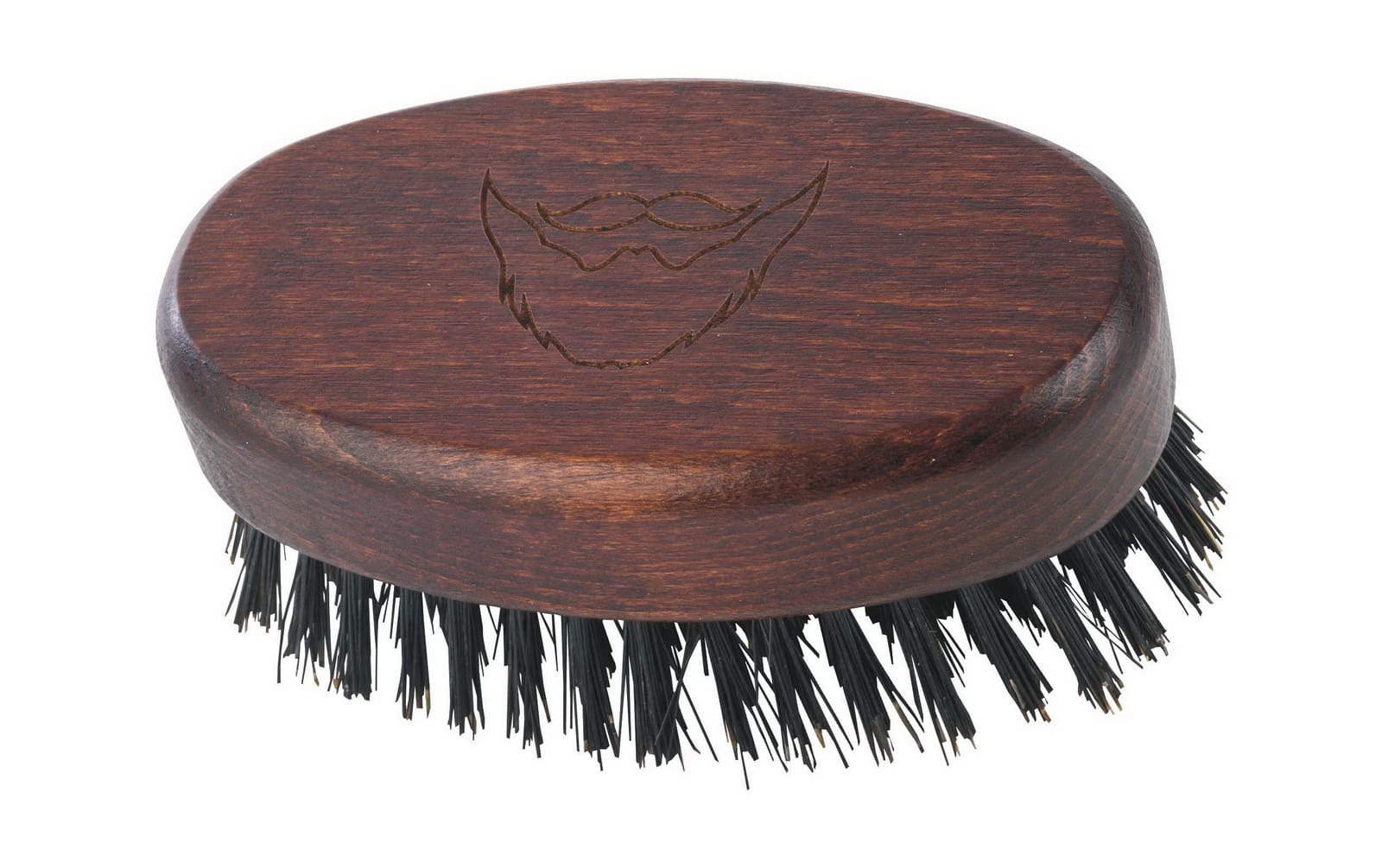 Gorgol, MEDIUM SIZE MILITARY BEARD BRUSH - DARK - Skjeggbørste - JK-Shop