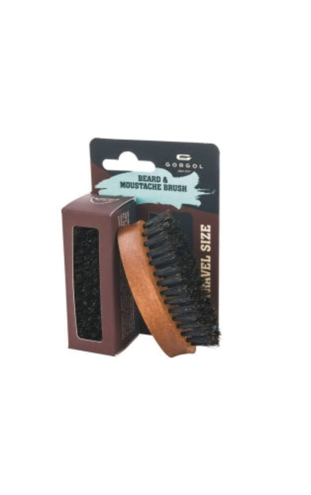 Gorgol, MOUSTACHE & BEARD BRUSH - BRIGHT - Skjeggbørste - JK-Shop