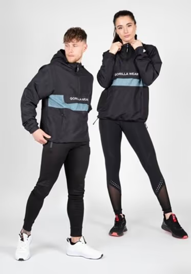 Gorilla Wear Bolton Windbreaker, Black - Treningsjakker & vester - JK-Shop