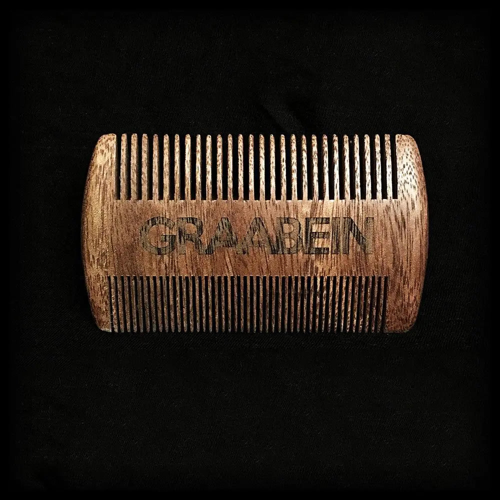 Graabein Skjeggkam RØDT SANDELTRE-Skjeggkam-JKSHOP