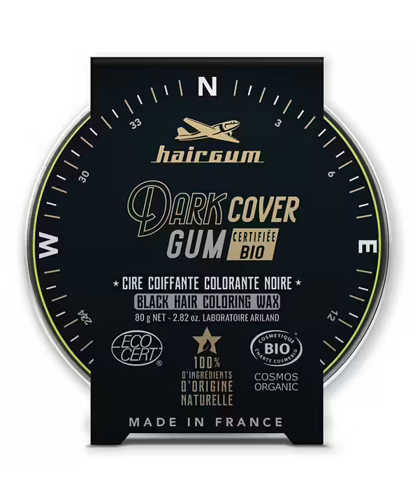 HAIRGUM for MEN Dark Cover Black Hair Coloring Wax 80g - - JK-Shop
