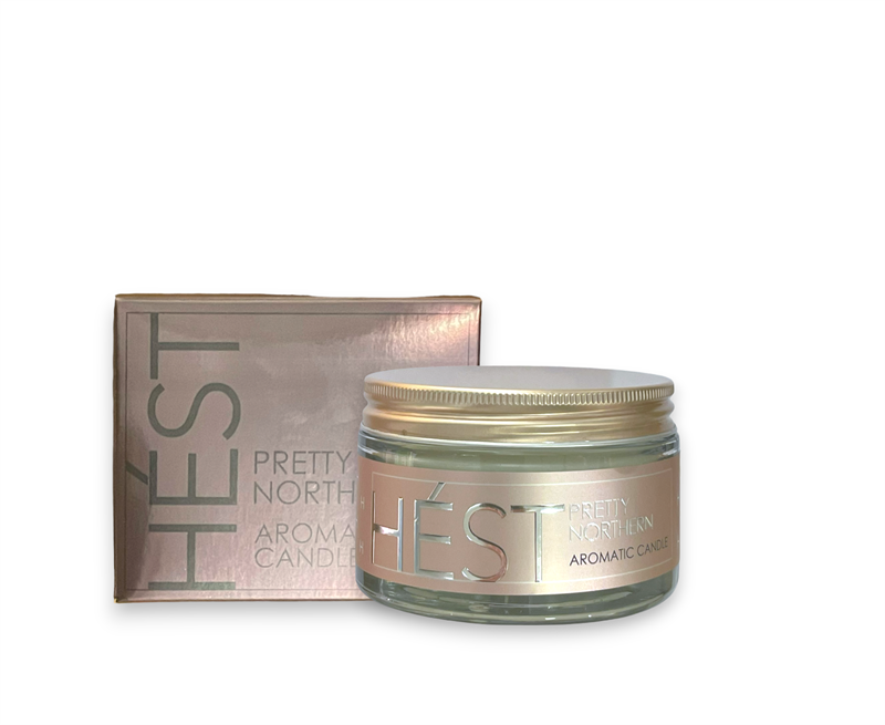 Terrigeno HÉST Aromatic Candle + rosenkvartsstener - Duftlys - JK-Shop