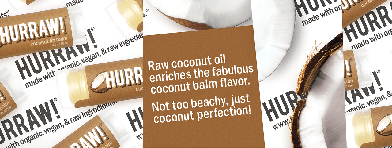 HURRAW! Coconut Lip Balm-Leppepomade-JKSHOP
