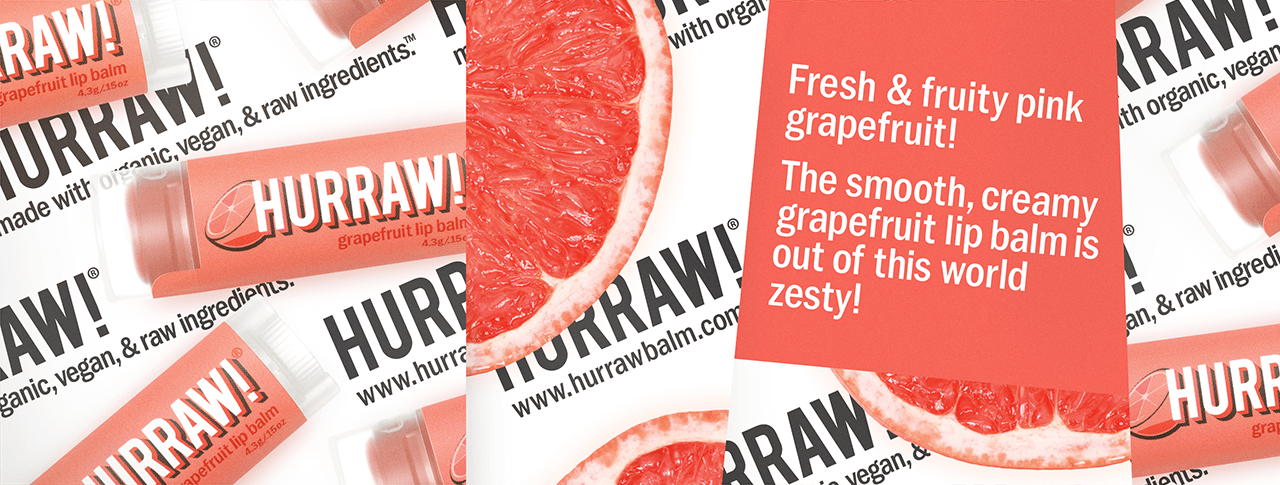 HURRAW! Grapefruit Lip Balm-Leppepomade-JKSHOP
