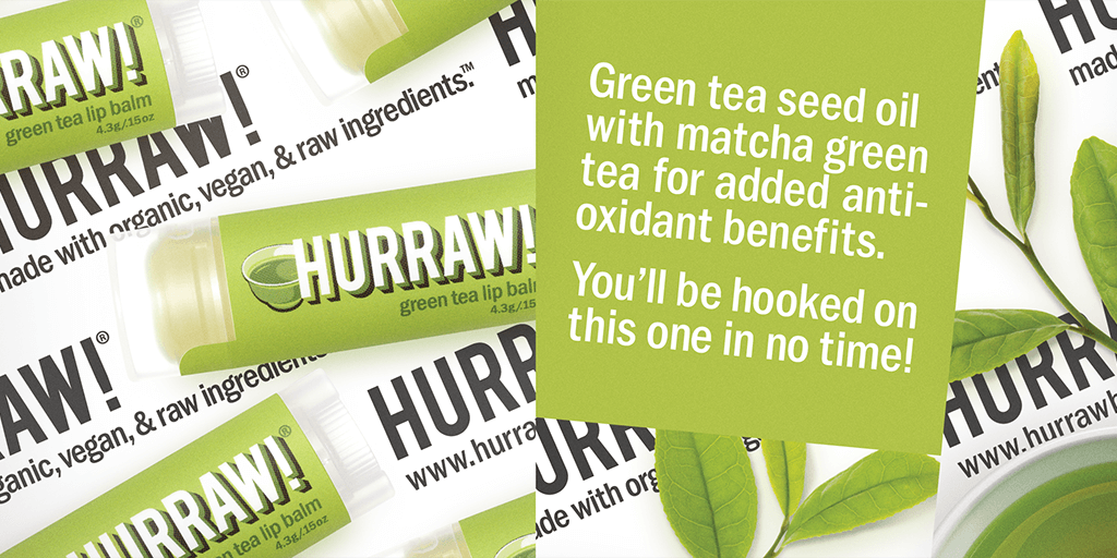 HURRAW! Green Tea Lip Balm-Leppepomade-JKSHOP