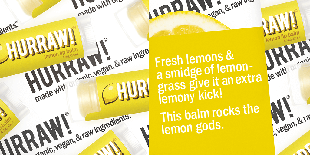 HURRAW! Lemon Lip Balm-Leppepomade-JKSHOP