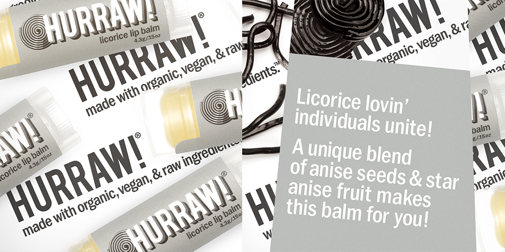 HURRAW! Licorice Lip Balm-Leppepomade-JKSHOP