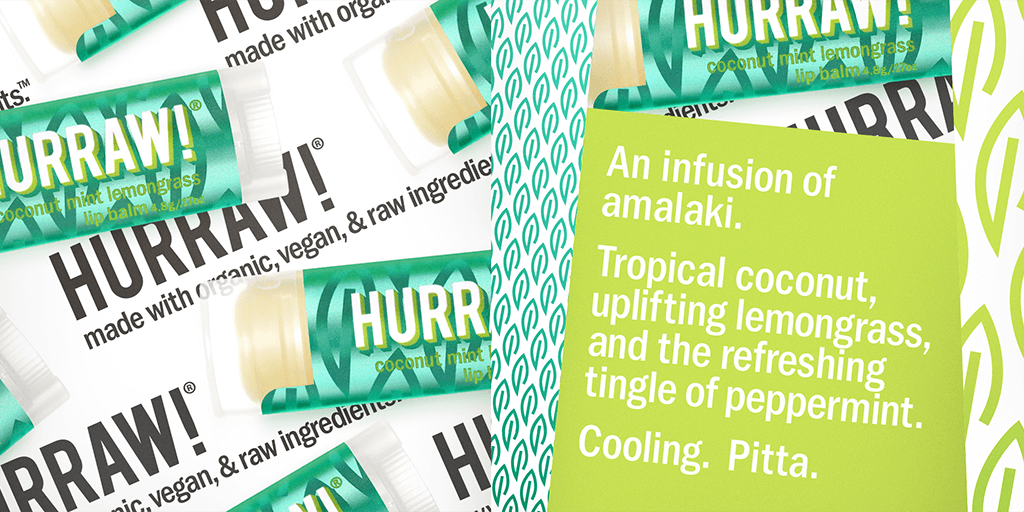 HURRAW! Pitta Lip Balm Coconut Mint Lemongrass-Leppepomade-JKSHOP