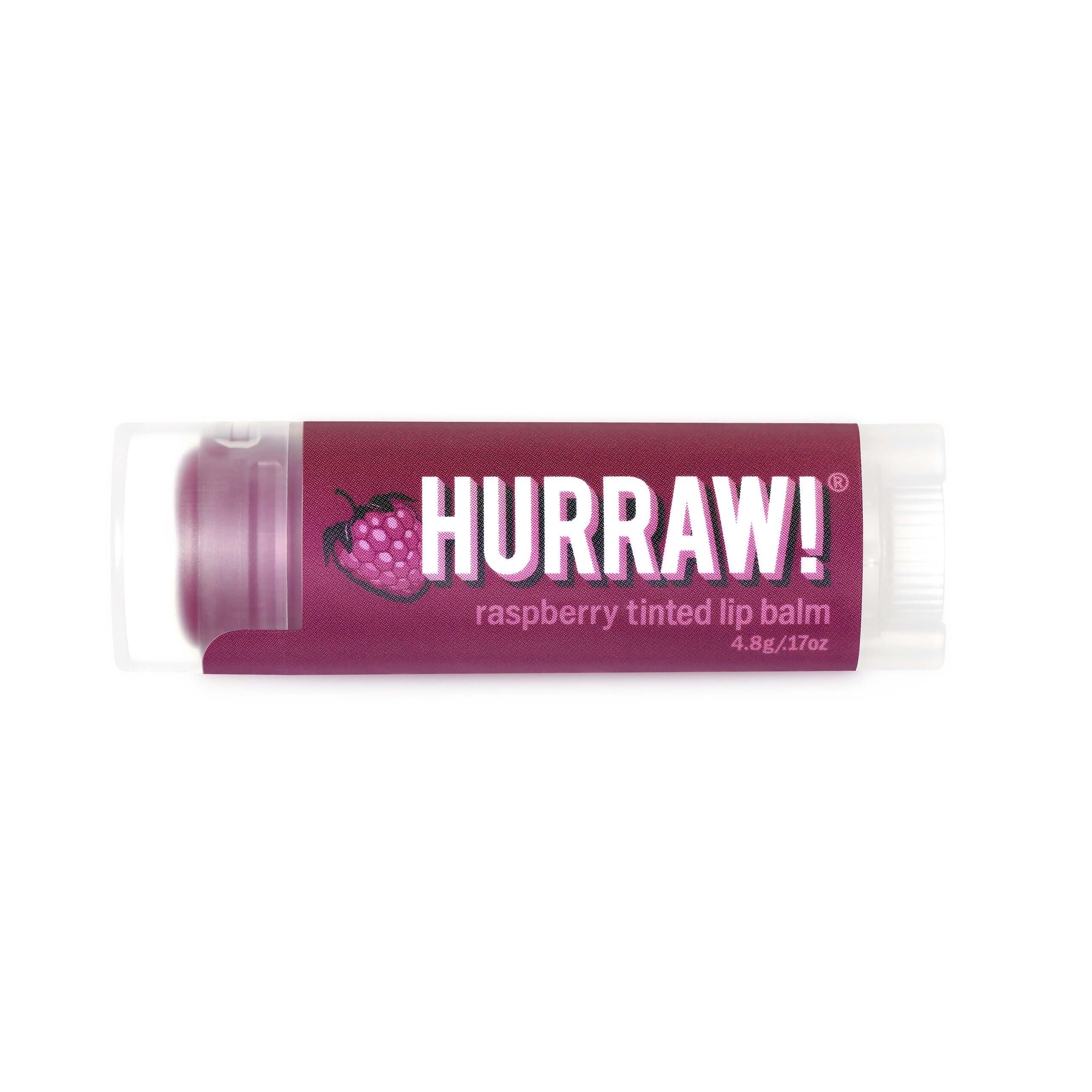 HURRAW! Raspberry Tinted Lip Balm-Leppepomade-JKSHOP