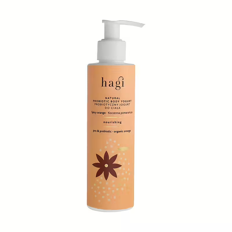 Hagi Natural Prebiotic Nourishing Body Yoghurt Spicy Orange 200 ml - Såpe - JK-Shop