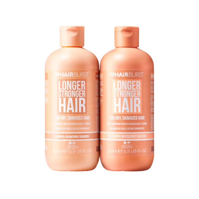 Hairburst Shampoo & Conditioner For Dry and Damaged Hair duo pack 350ml x 2 - Sjampo & balsam - JK-Shop