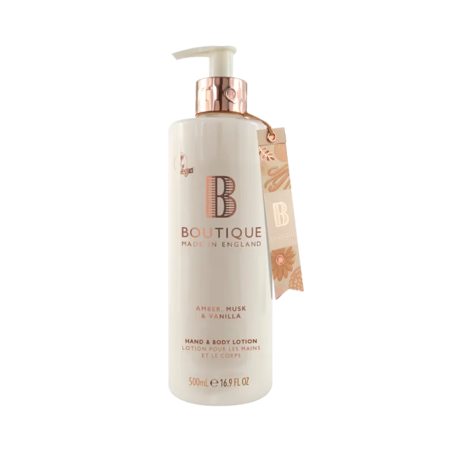 Hand & Body Lotion 500ml Amber, Musk & Vanilla - Kroppskrem - JK-Shop