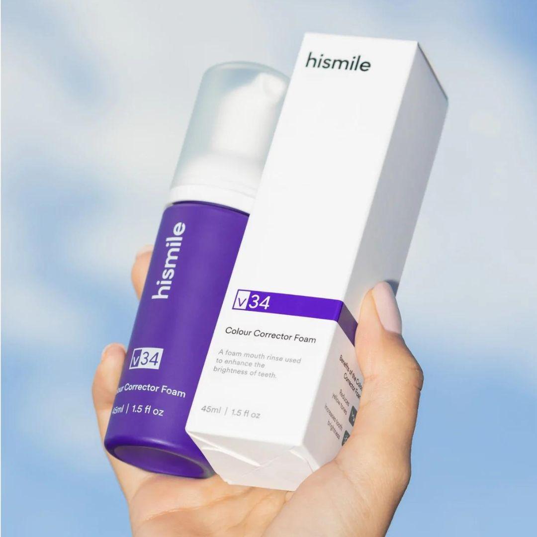 Hismile V34 Colour Corrector Foam-Tannbleking-JKSHOP