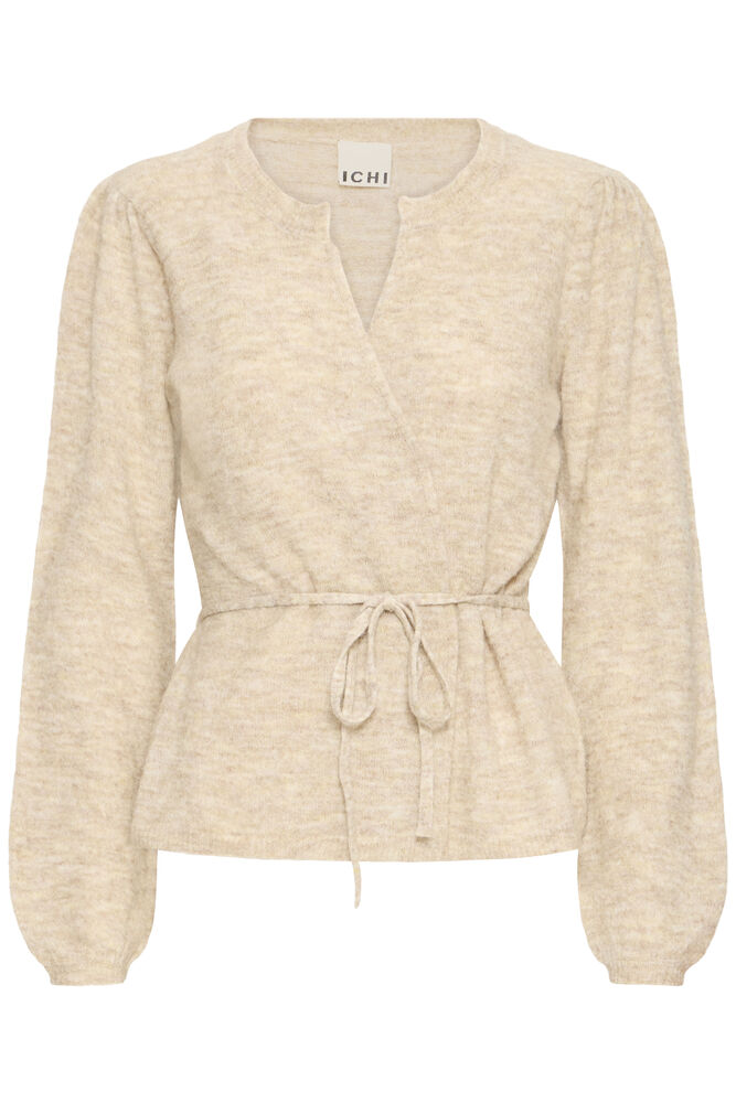 Ichi Ardens Cardigan Beige strikkecardigan