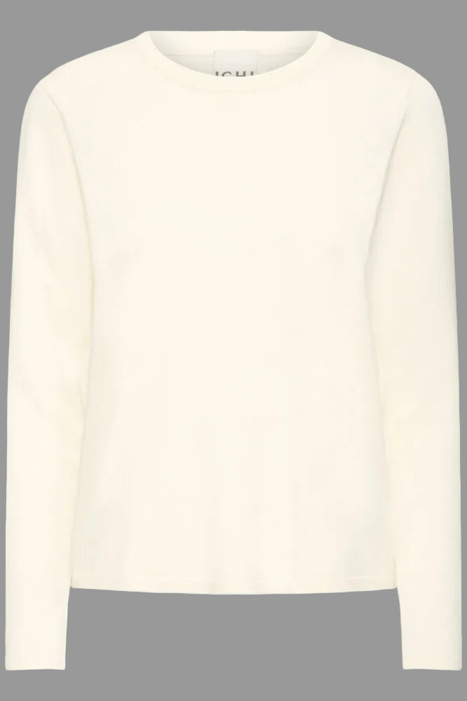ICHI, IHLULS O-NECK LS - Strikk & cardigans - JK-Shop