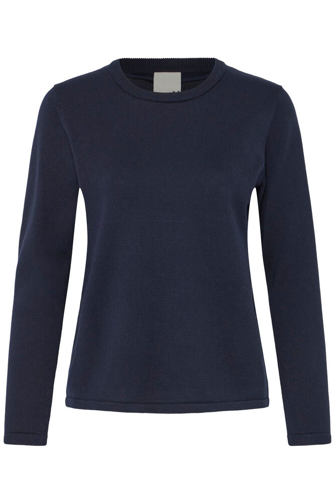 ICHI, IHLULS O-NECK LS - Strikk & cardigans - JK-Shop