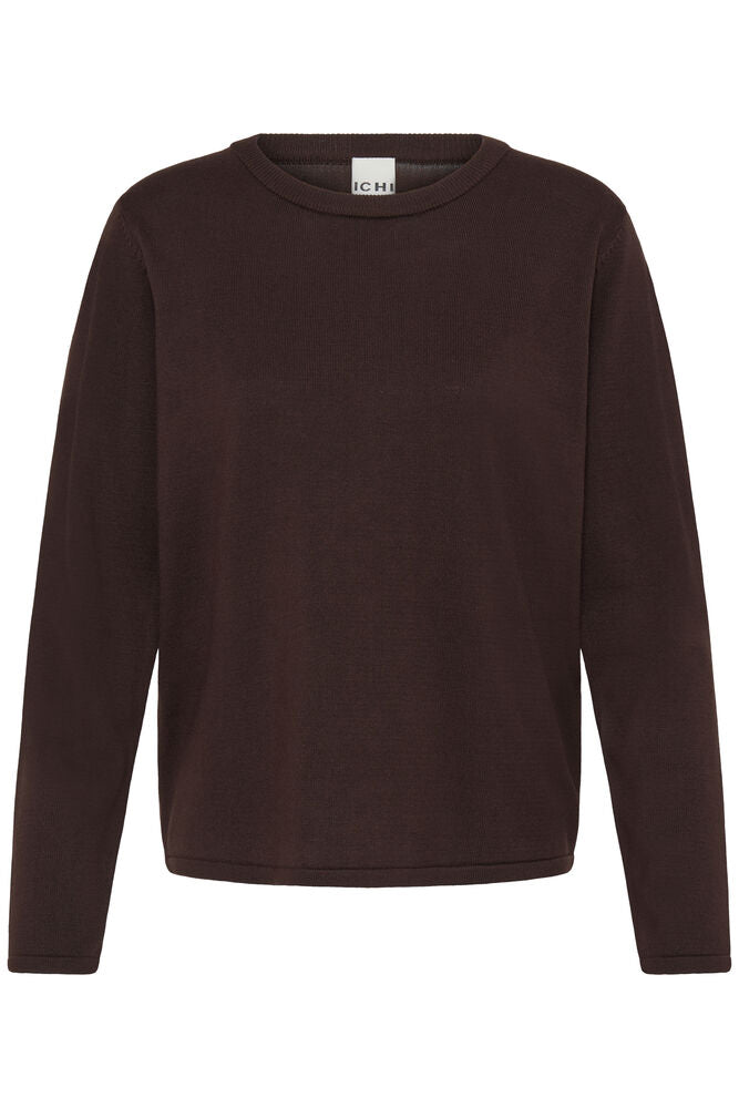 ICHI, IHLULS O-NECK LS - Strikk & cardigans - JK-Shop