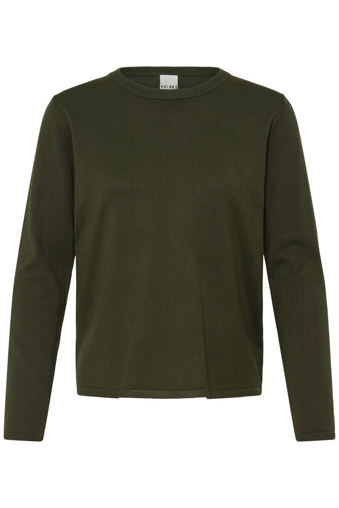 ICHI, IHLULS O-NECK LS - Strikk & cardigans - JK-Shop