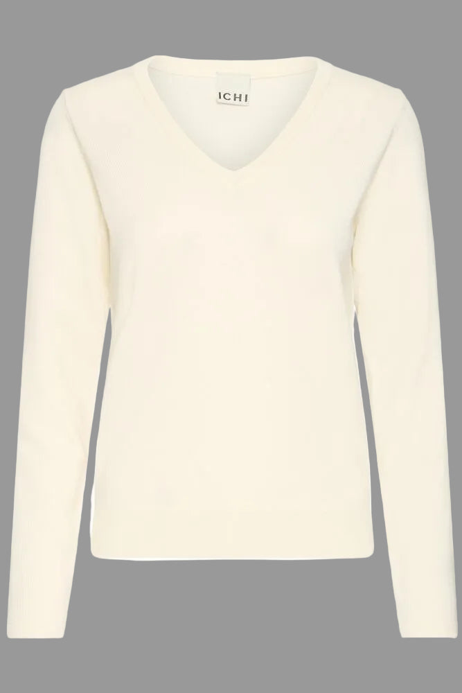 ICHI, IHLULS V-NECK LS - Strikk & cardigans - JK-Shop