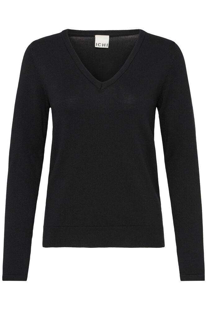 ICHI, IHLULS V-NECK LS - Strikk & cardigans - JK-Shop