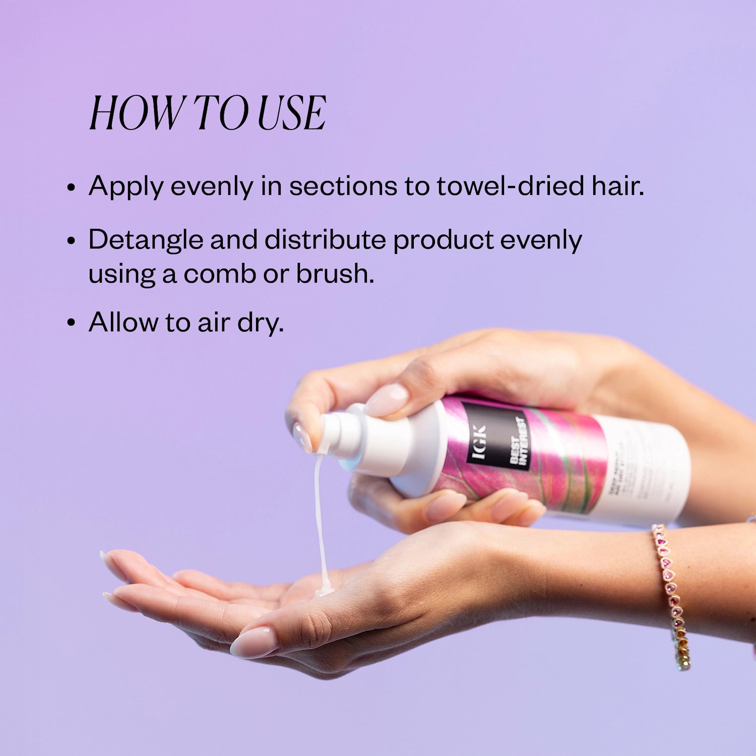 IGK, Best Interest Deep Repair Air Dry Styler 150ml - Hårserum - JK-Shop