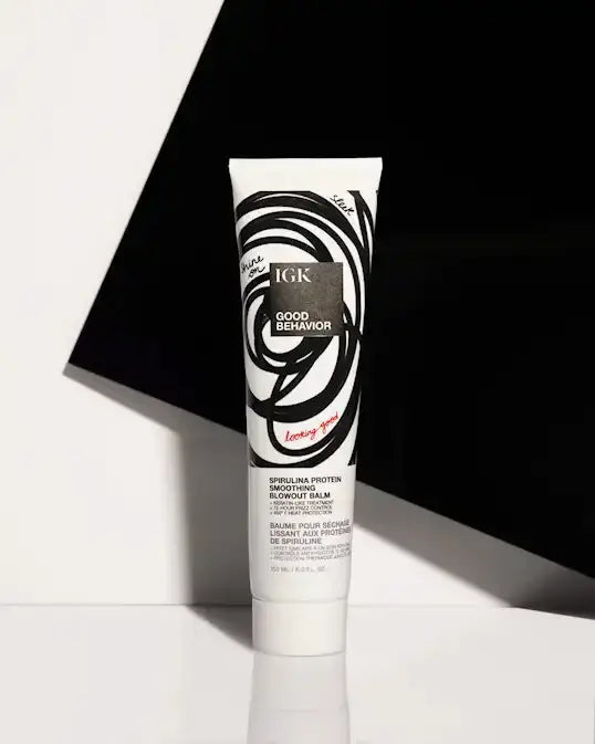 IGK, Good Behaviour Spirulina Protein Smoothing Blowout Balm-Hårkrem-JKSHOP