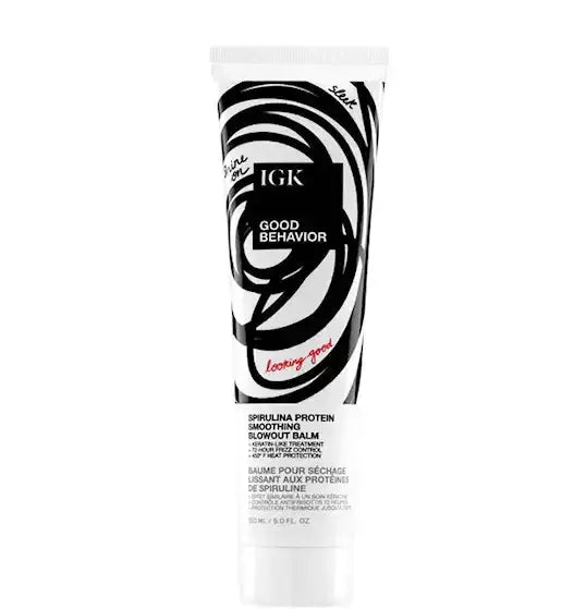 IGK, Good Behaviour Spirulina Protein Smoothing Blowout Balm-Hårkrem-JKSHOP