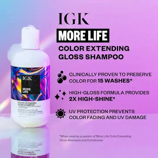 IGK More Life Color Extending Gloss Shampoo-Sjampo-JKSHOP
