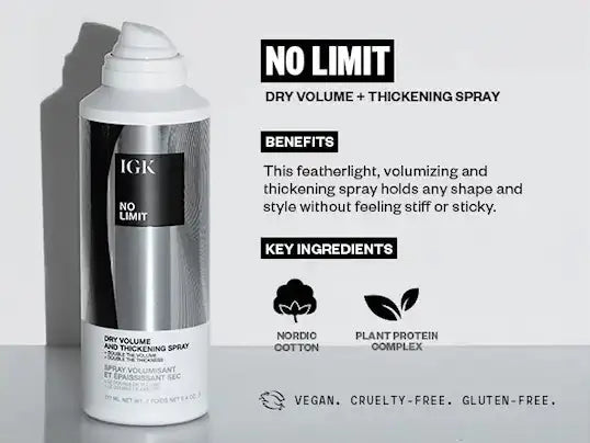 IGK, No Limit Dry Volume And Thickening Spray-Hårspray-JKSHOP