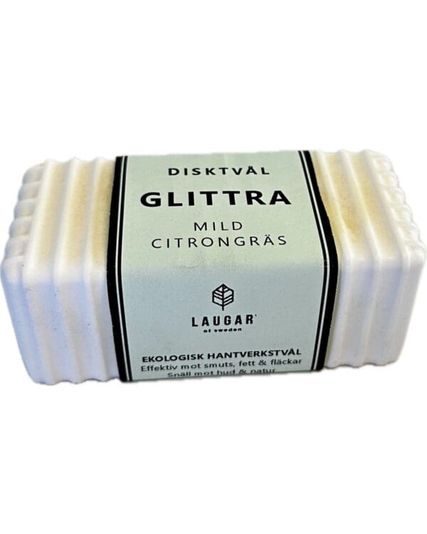 Laugar, Glittra såpe – Stor 160 g Mild Citrongras